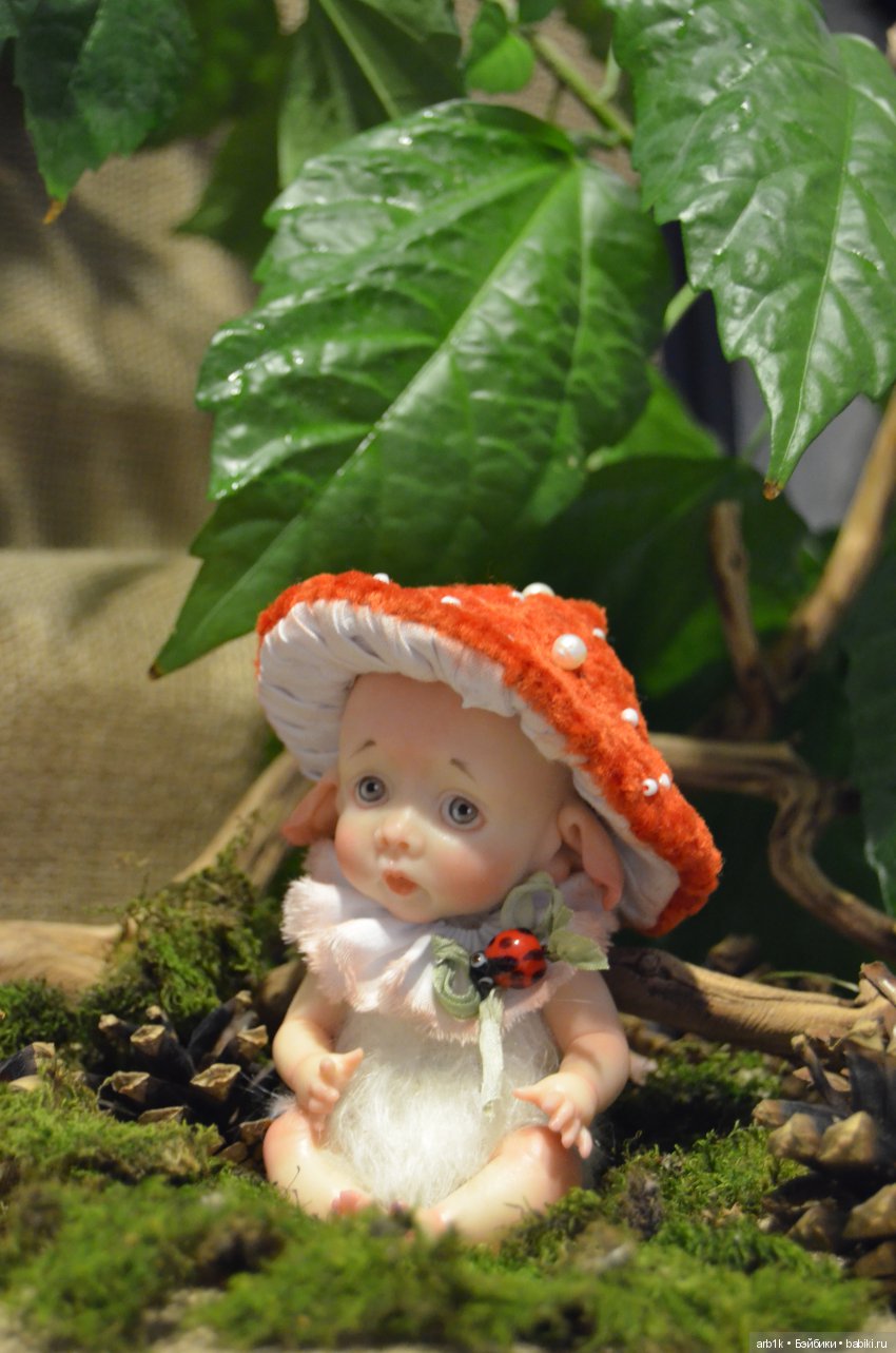 Пиксики мухоморчик и кактус. Авторские куклы Катрушовой Татьяны (фото 2)