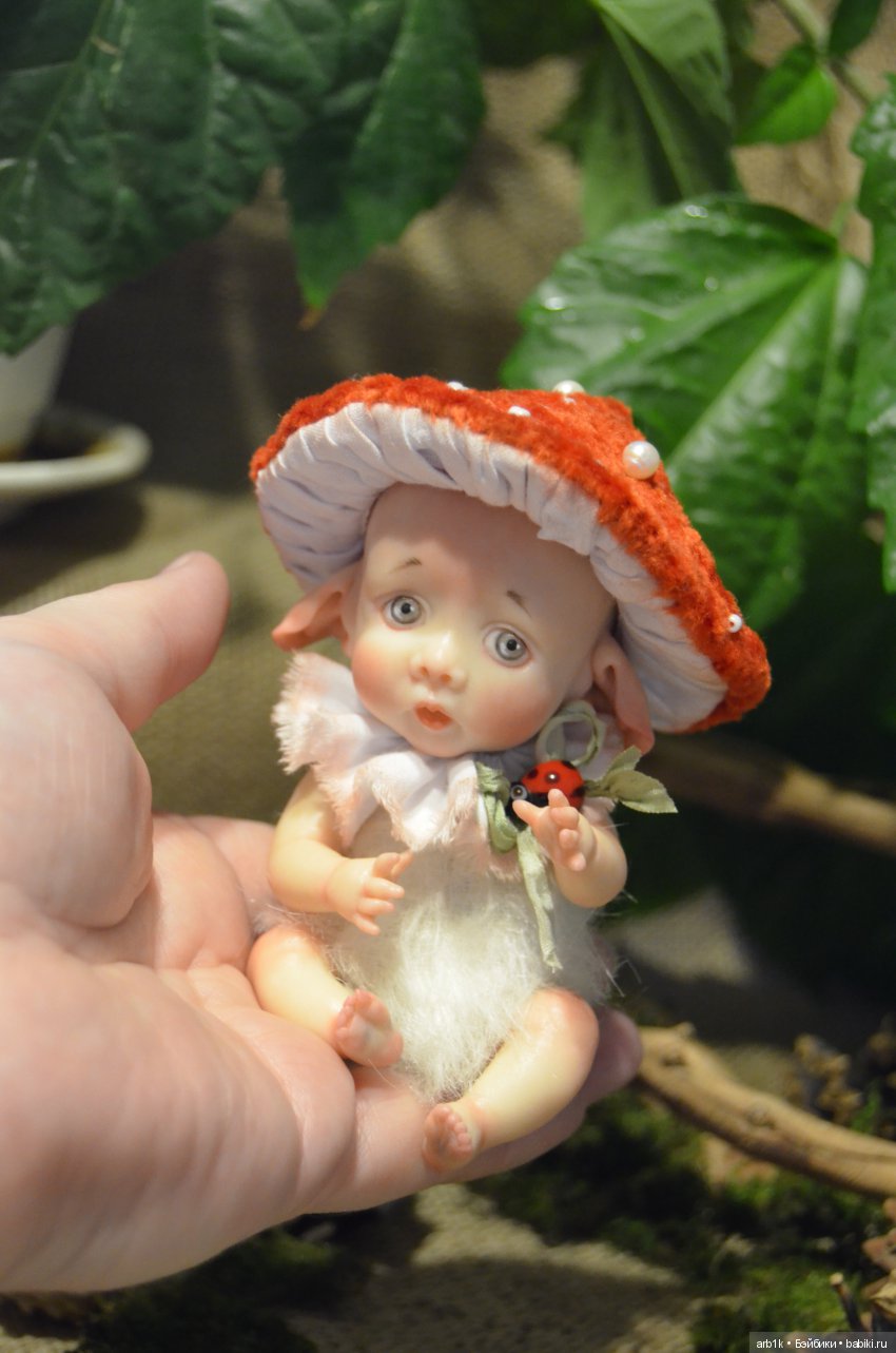 Пиксики мухоморчик и кактус. Авторские куклы Катрушовой Татьяны (фото 4)