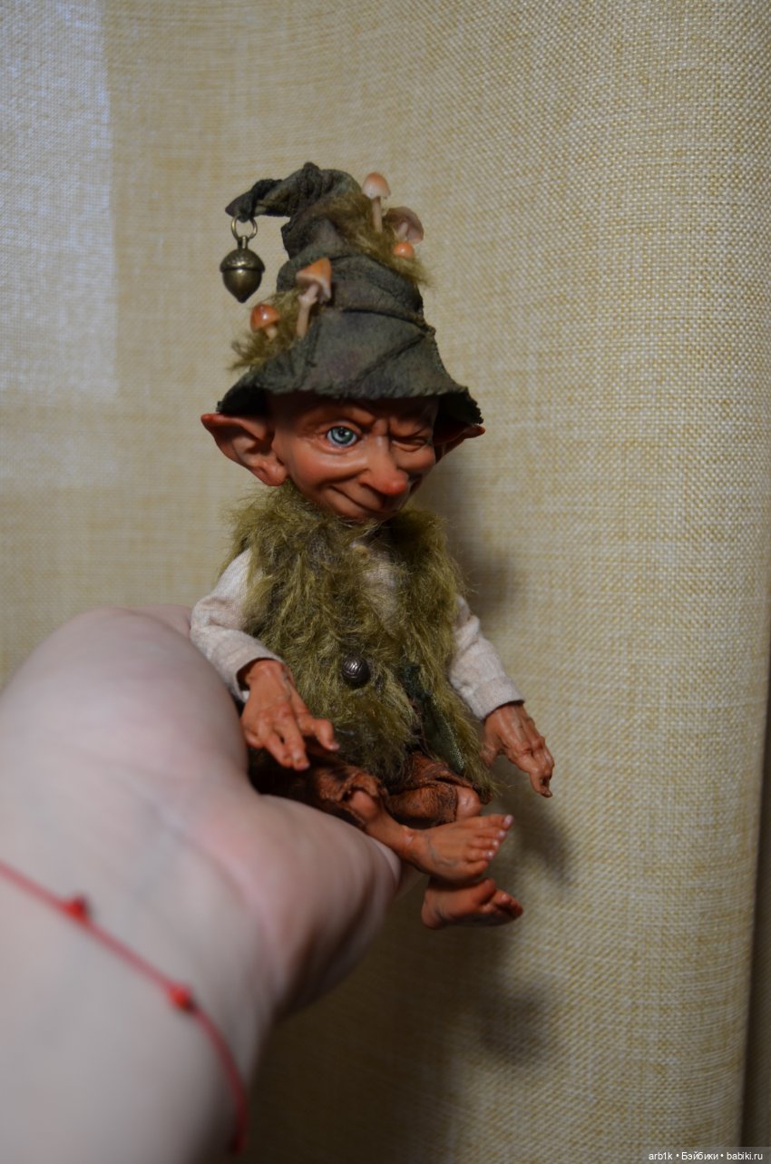 Лесной гномик Тоби. Авторская кукла Катрушовой Татьяны (фото 9)
