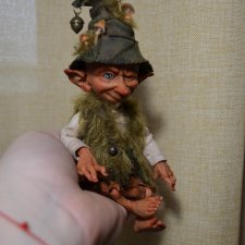 Лесной гномик Тоби.  Авторская кукла Катрушовой Татьяны