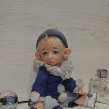 Пьеро. Авторская кукла Катрушовой Татьяны
