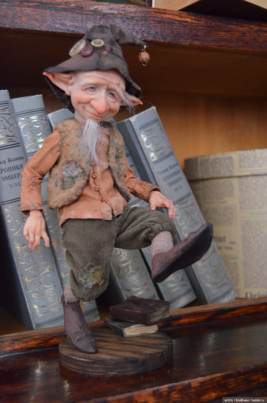 Гномик Бруно. Авторская кукла Катрушовой Татьяны (фото 3)