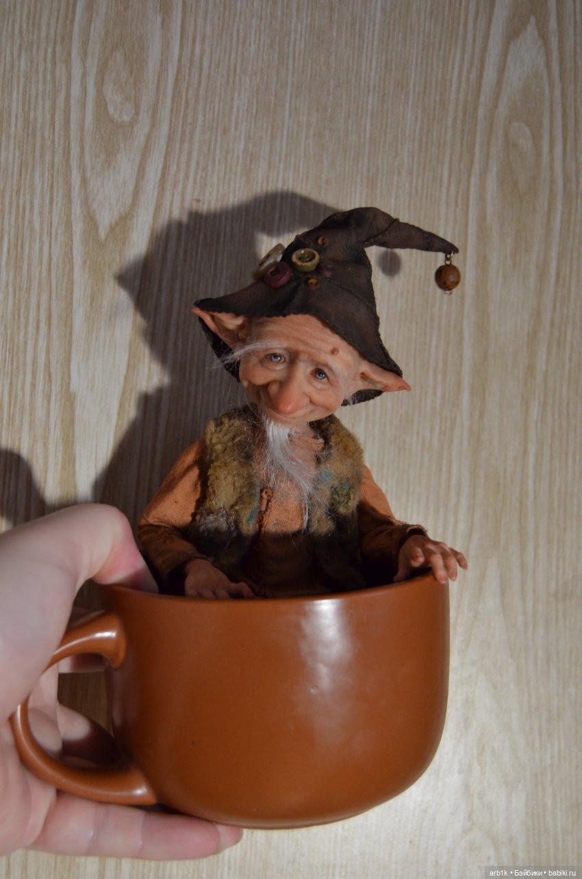 Гномик Бруно. Авторская кукла Катрушовой Татьяны