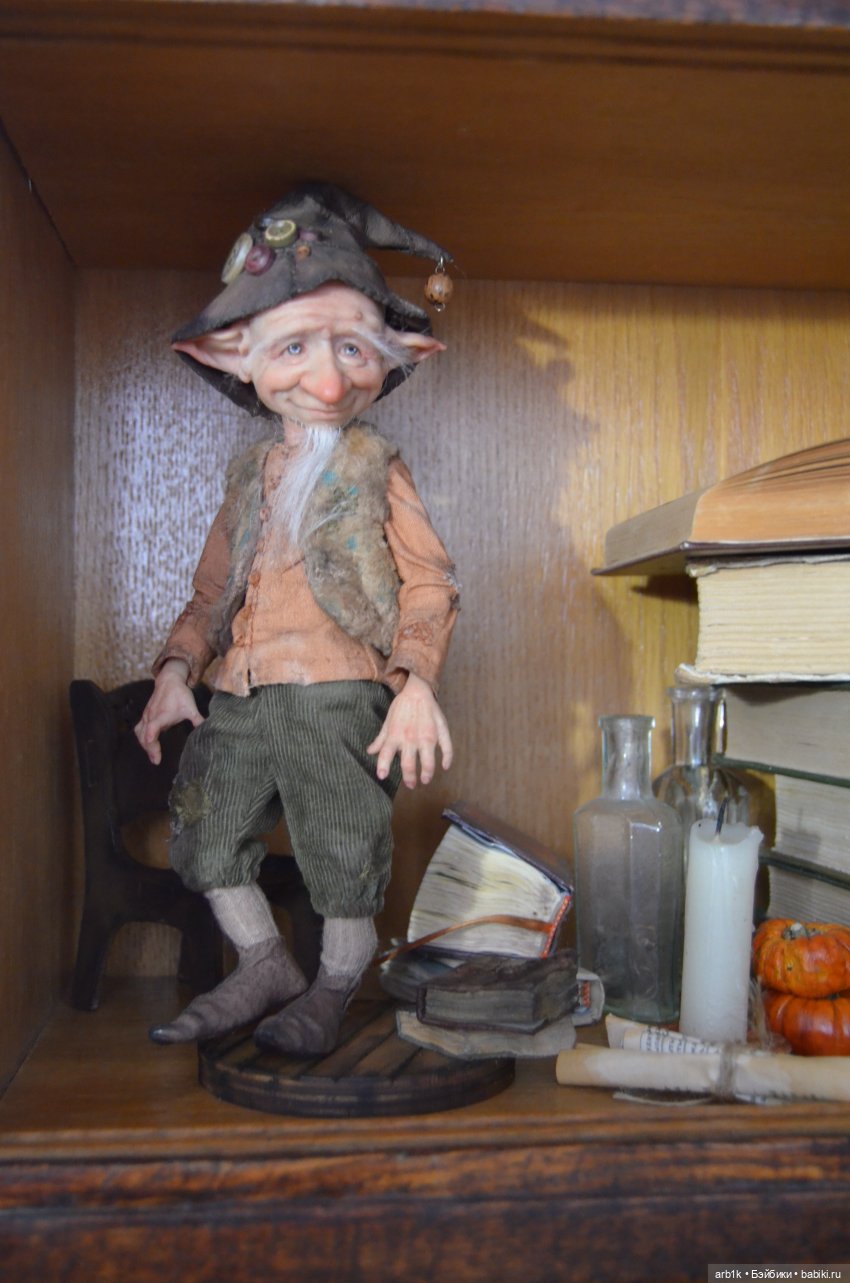 Гномик Бруно. Авторская кукла Катрушовой Татьяны (фото 2)