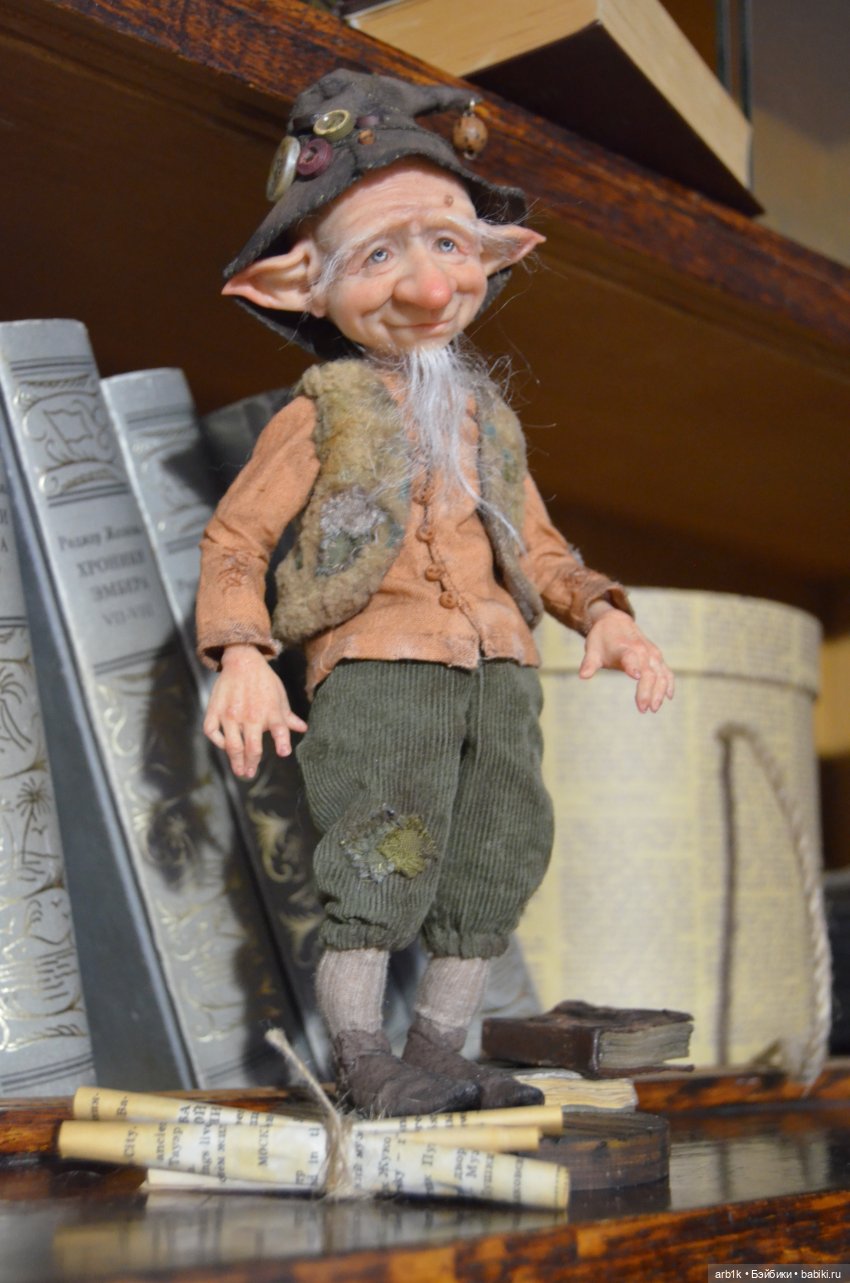 Гномик Бруно. Авторская кукла Катрушовой Татьяны (фото 4)