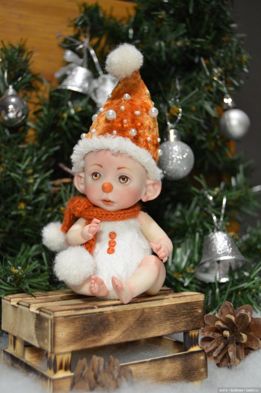 Новогодние малыши-пиксики. Авторские куклы Катрушовой Татьяны