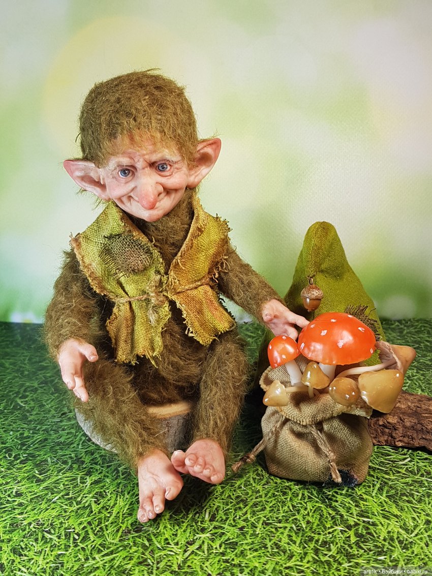 Лесной гномик. Совместный проект Селезнёвой Елены и Катрушовой Татьяны (фото 4)