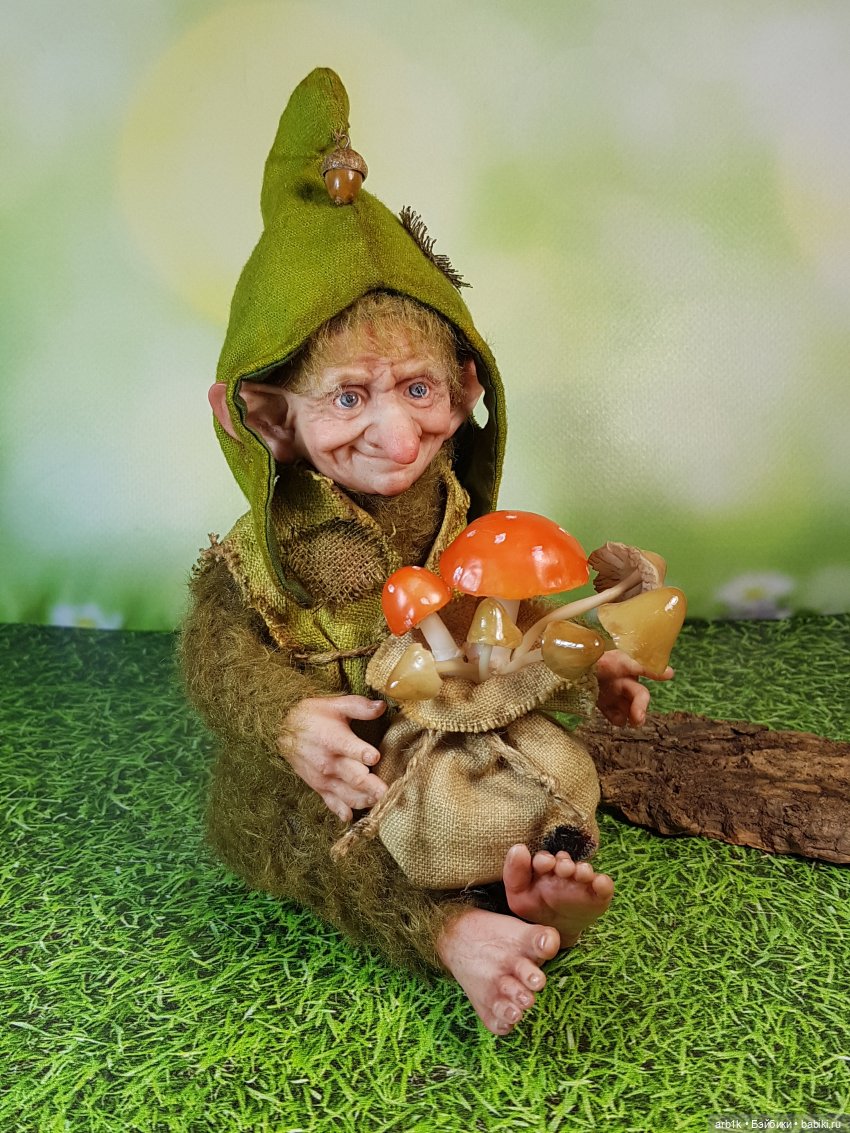Лесной гномик. Совместный проект Селезнёвой Елены и Катрушовой Татьяны