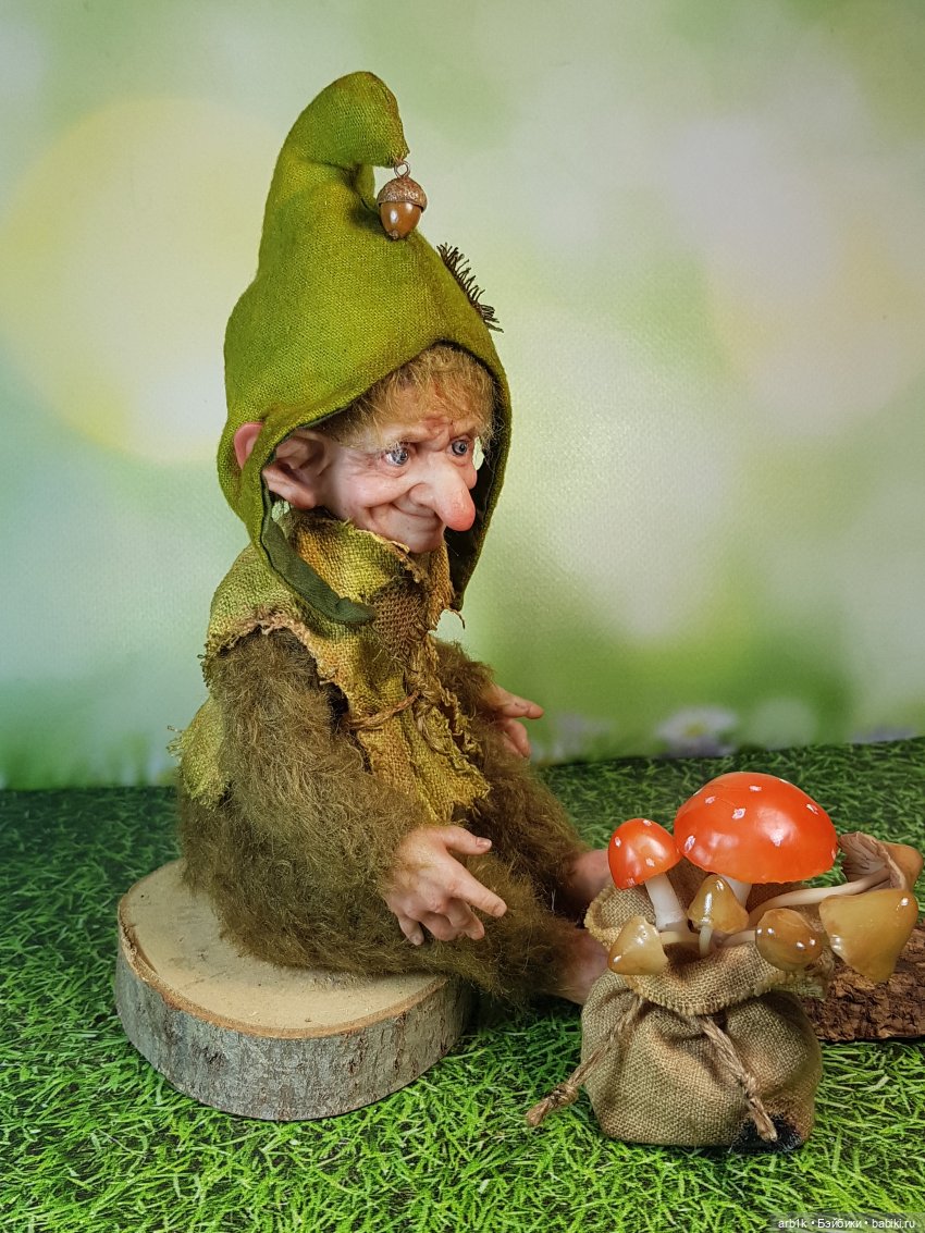 Лесной гномик. Совместный проект Селезнёвой Елены и Катрушовой Татьяны (фото 2)
