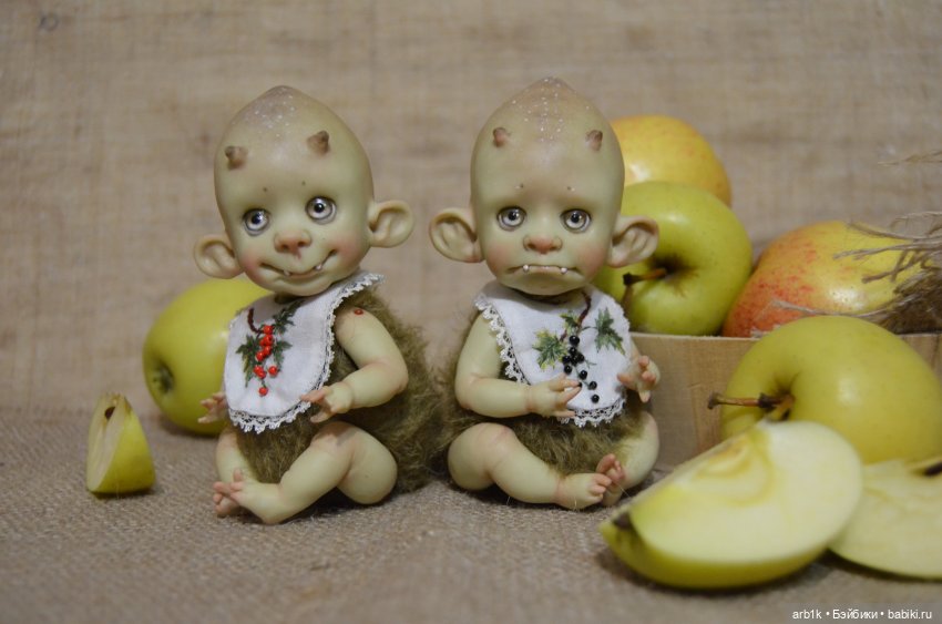 Фруктоежки. Авторские куклы Катрушовой Татьяны