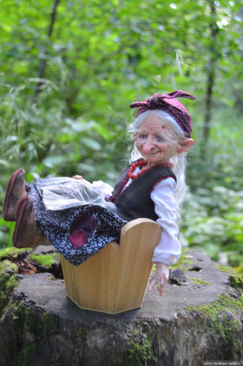 Тетушка Грэйс и Ягуся. Авторские куклы Катрушовой Татьяны