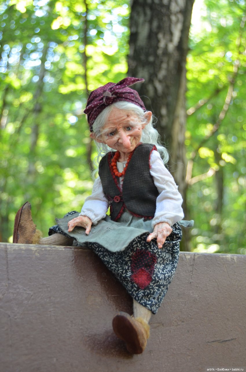 Тетушка Грэйс и Ягуся. Авторские куклы Катрушовой Татьяны