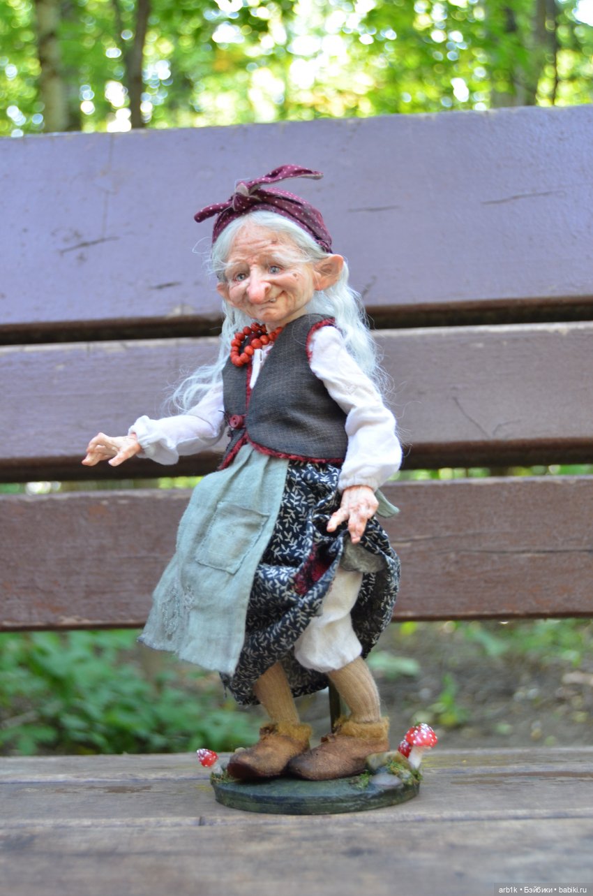 Тетушка Грэйс и Ягуся. Авторские куклы Катрушовой Татьяны