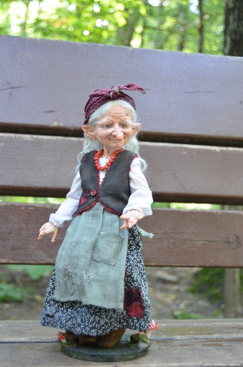 Тетушка Грэйс и Ягуся. Авторские куклы Катрушовой Татьяны