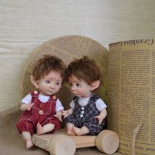 Малыши гномики. Авторские куклы Катрушовой Татьяны.