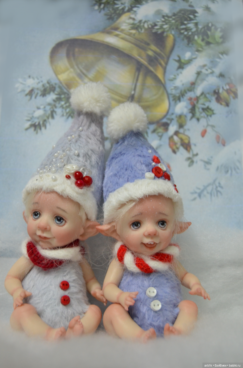 Новогодние пиксики. Авторские куклы Катрушовой Татьяны
