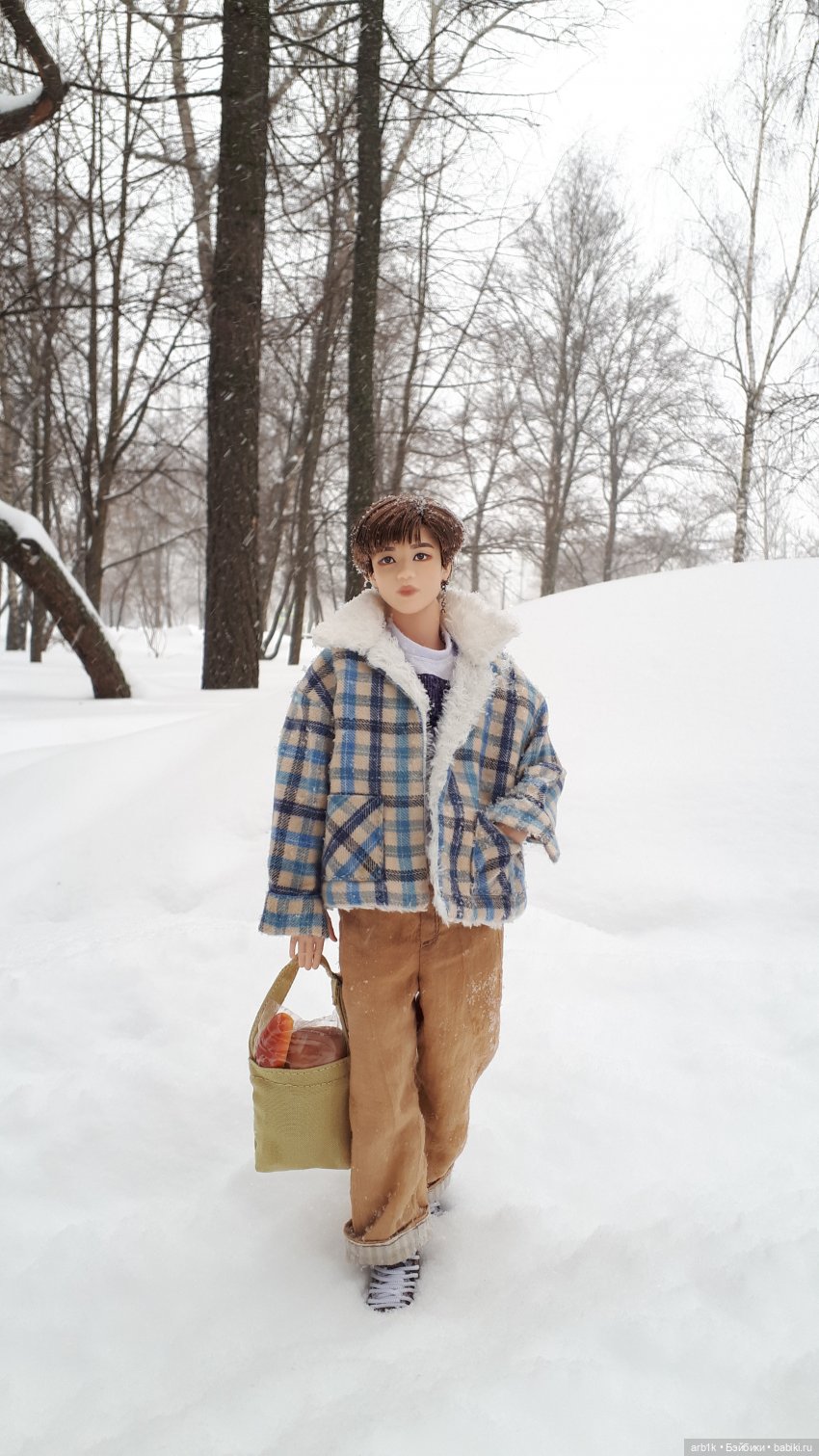 И снова фотосессия по колено в снегу. Чимин (фото 7)