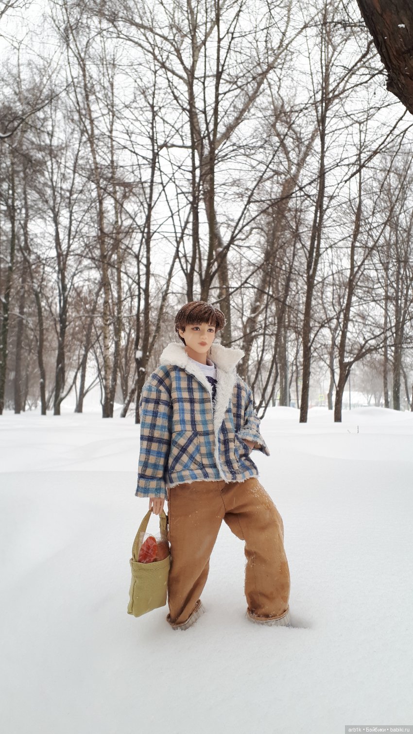 И снова фотосессия по колено в снегу. Чимин (фото 8)