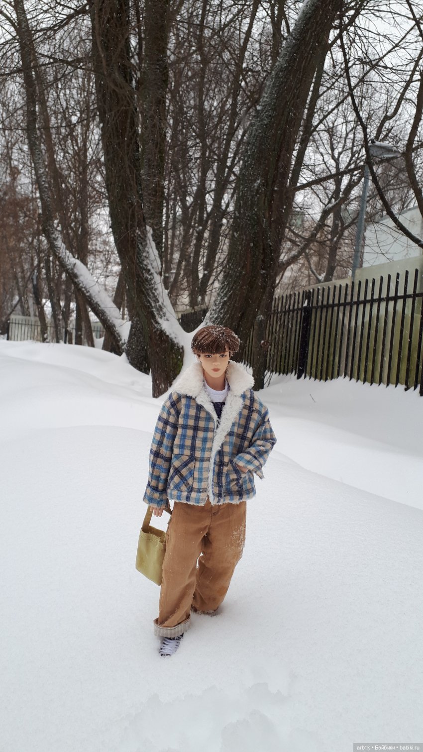 И снова фотосессия по колено в снегу. Чимин (фото 3)