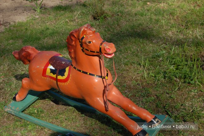 Полцарства за коня… Конь-качалка, прессованные опилки, СССР | Бэйбики Полцарства за коня… Конь-качалка, прессованные опилки, СССР (фото 2)