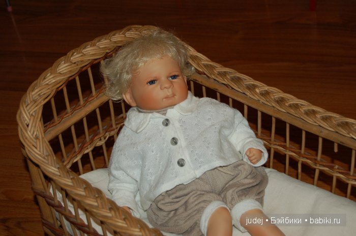 Винтажная колыбелька из лозы (фото 3)