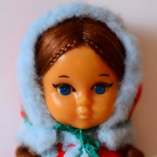 Северянка, реставрация парика куклы