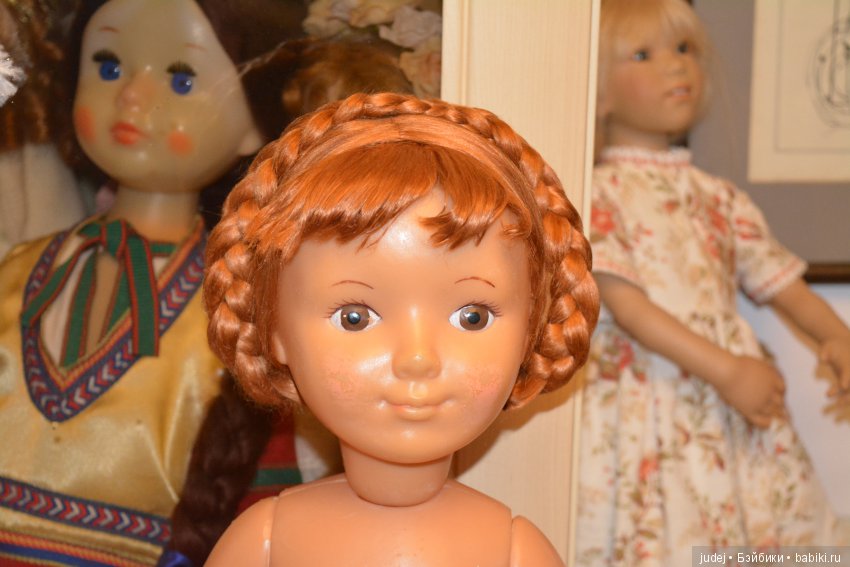 Парички из волокна крапивы для советских кукол: мой опыт реставрации