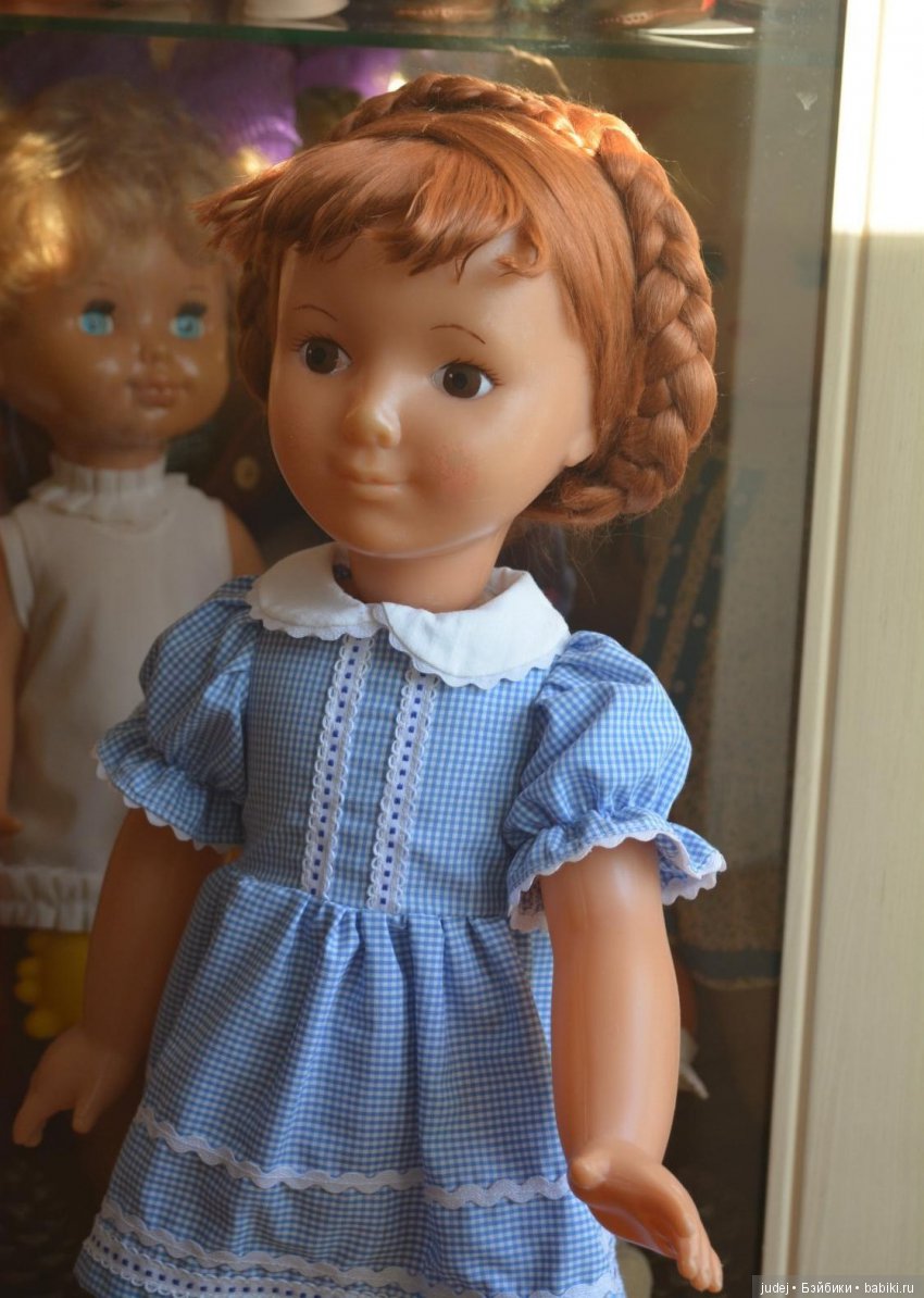 Парички из волокна крапивы для советских кукол: мой опыт реставрации (фото 5)