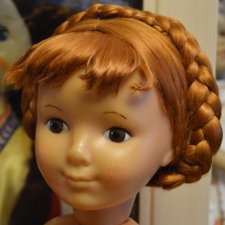 Парички из волокна крапивы для советских кукол