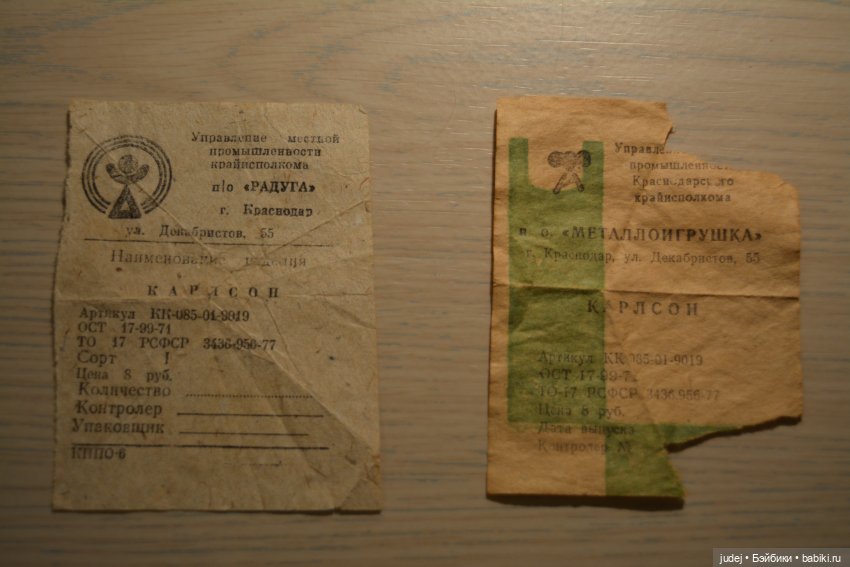 Карлсон возвращается. Игрушки СССР (фото 7)