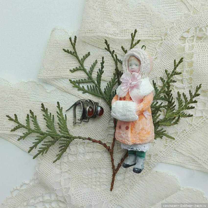 Девчата из ваты — Ватные игрушки на елку: ретро (фото 8)