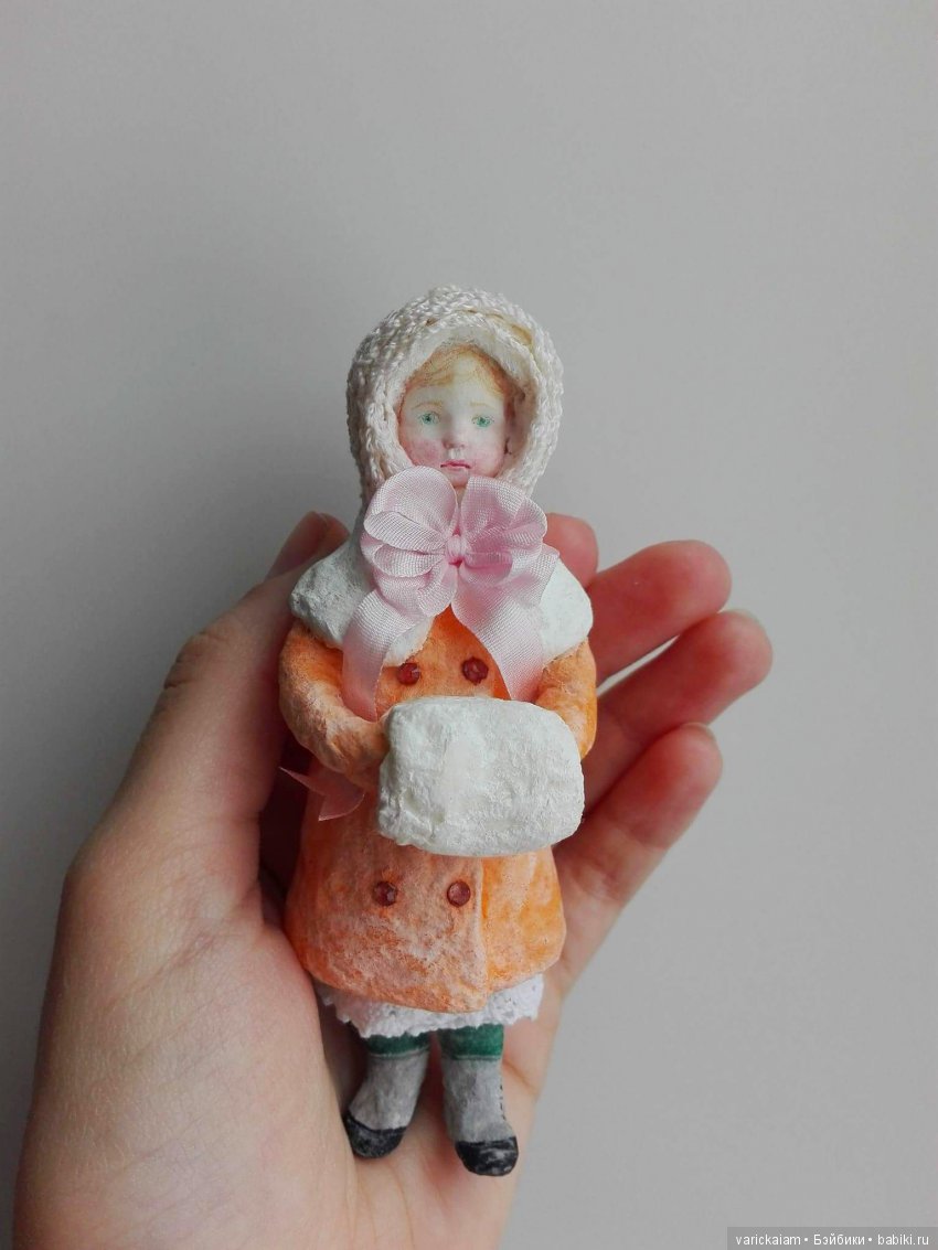 Девчата из ваты — Ватные игрушки на елку: ретро (фото 6)