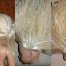 МК по прошивке волос кукле