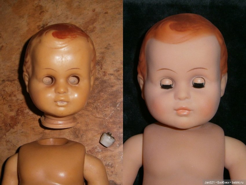 До и после — Реставрация и преображение кукол: ремонт