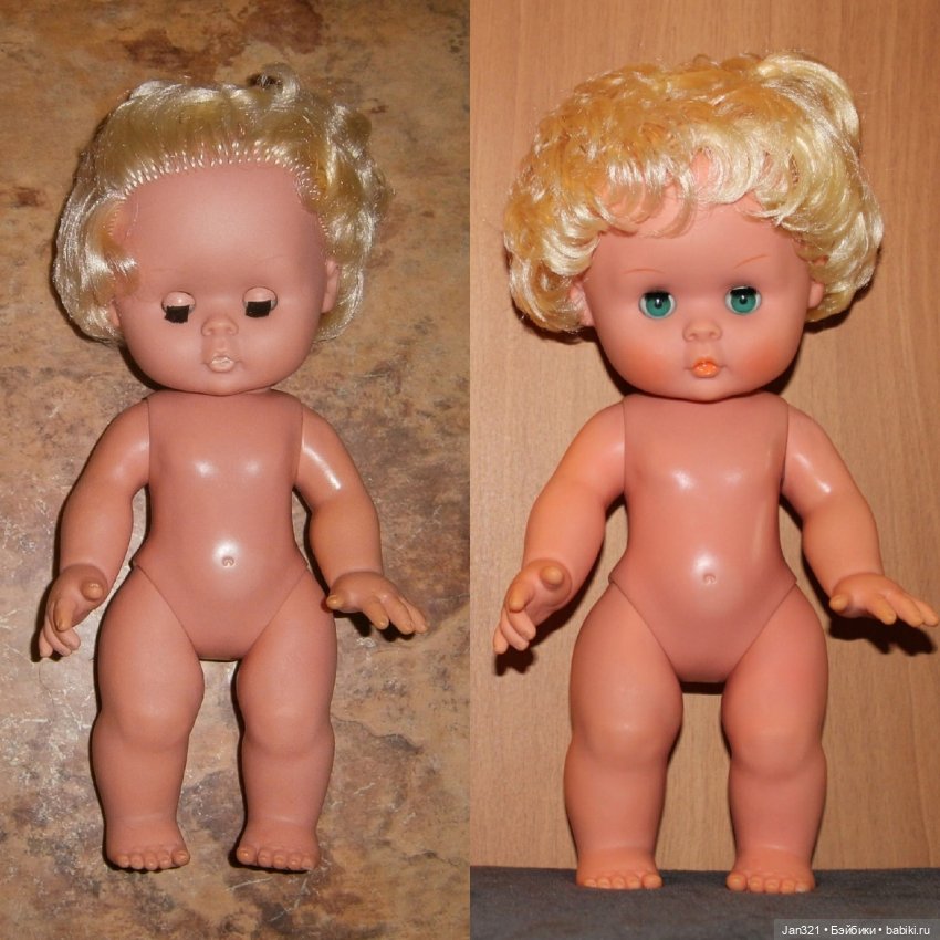 До и после — Реставрация и преображение кукол: ремонт (фото 2)