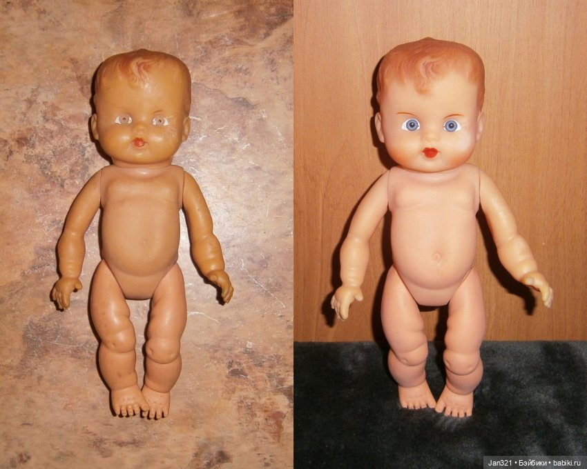До и после — Реставрация и преображение кукол: ремонт (фото 10)