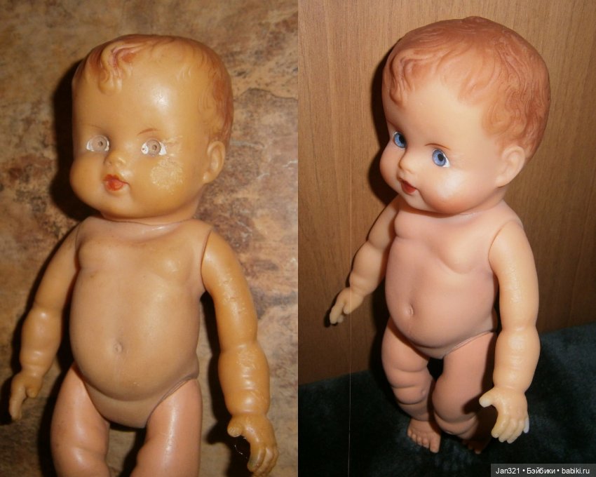 До и после — Реставрация и преображение кукол: ремонт