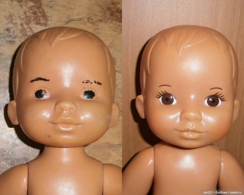 До и после — Реставрация и преображение кукол: ремонт (фото 4)