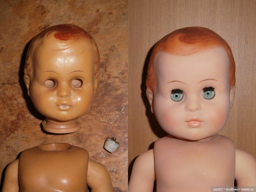 До и после — Реставрация и преображение кукол: ремонт