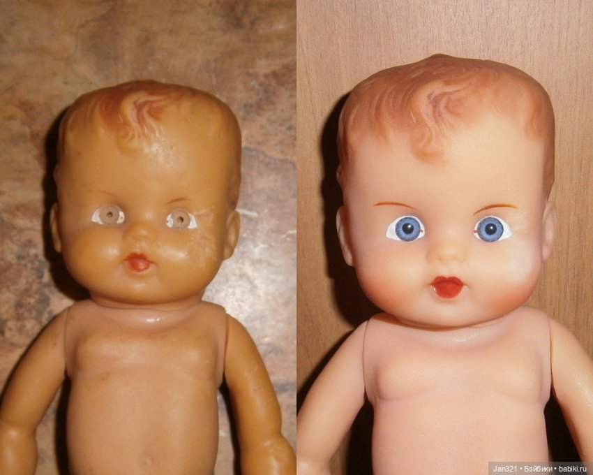 До и после — Реставрация и преображение кукол: ремонт (фото 9)