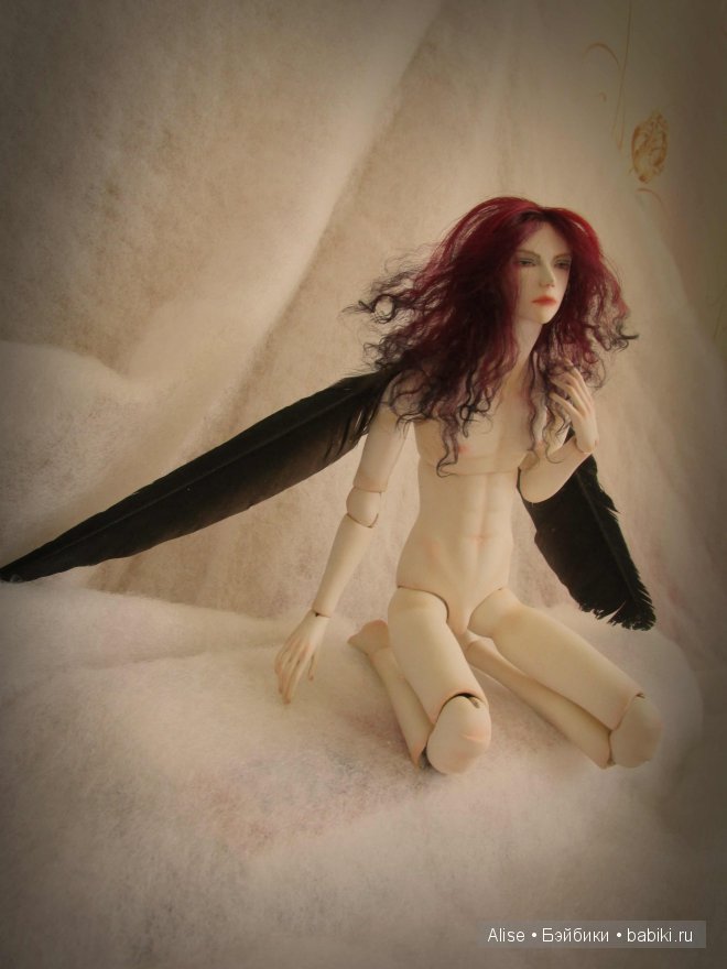 Тюльпан. Авторская шарнирная кукла