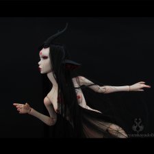 Полиуретановая шарнирная кукла Цубаки (Камелия)