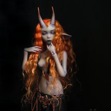 Авторская шарнирная кукла Касай