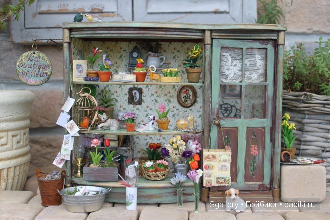 Идея родом из Прованса. La boutique de fleur. Кукольная миниатюра в масштабе 1:12