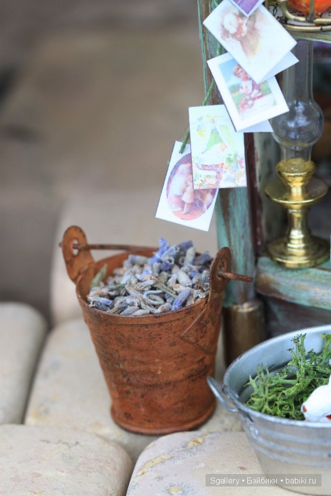 La boutique de fleur. Кукольная миниатюра в масштабе 1:12