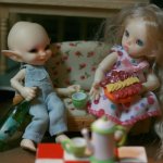 О том, как к  Софьюшке приходил в гости мальчик)))