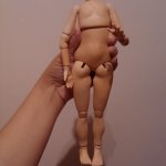 Мастер модель в процессе. Шарнирная кукла