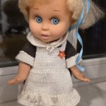 Вязаная школьная форма, в комплекте с колготками и туфельками