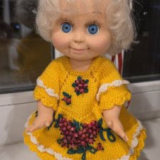 Вязаный комплект для Фейсинки с туфельками