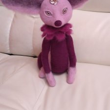 Принцесса Илия, маленький фантазийный цветочек. Игрушки валянием